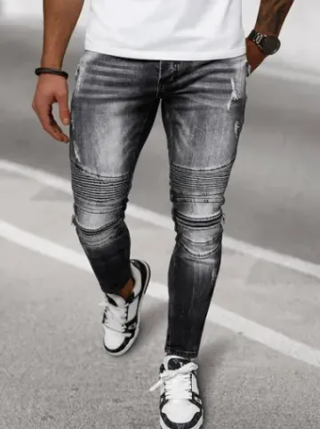 Spodnie jeansowe męskie czarne NB/MP0007N^Ozonee Online
