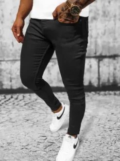 Spodnie jeansowe męskie czarne E/5348/02^Ozonee Clearance