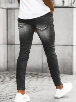 Spodnie jeansowe męskie czarne NB/MP0122N^Ozonee Clearance