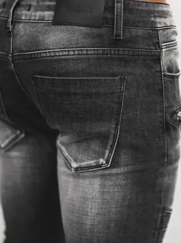 Spodnie jeansowe męskie czarne NB/MP0122N^Ozonee Clearance