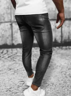 Spodnie jeansowe męskie czarne NB/MP0199N^Ozonee Sale