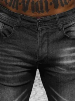 Spodnie jeansowe męskie czarne NB/MP0199N^Ozonee Sale