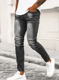Spodnie jeansowe męskie czarne NB/MP0064N^Ozonee Clearance