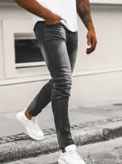 Spodnie jeansowe męskie czarne NB/MP0064N^Ozonee Clearance