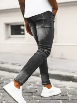 Spodnie jeansowe męskie czarne NB/MP0064N^Ozonee Clearance