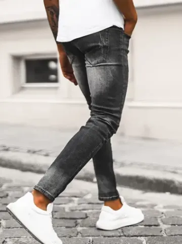 Spodnie jeansowe męskie czarne NB/MP0064N^Ozonee Clearance
