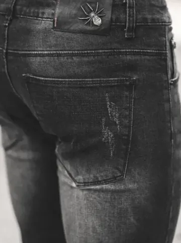 Spodnie jeansowe męskie czarne NB/MP0064N^Ozonee Clearance