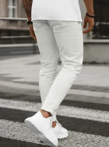 Spodnie jeansowe męskie ecru E/5171/01^Ozonee New