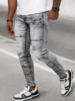 Spodnie jeansowe męskie grafitowe NB/MP0163N^Ozonee Online