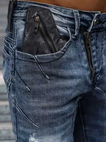 Spodnie jeansowe męskie niebieskie NB/MP0045B^Ozonee New