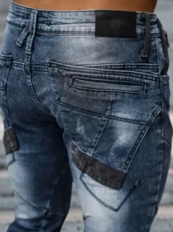 Spodnie jeansowe męskie niebieskie NB/MP0045B^Ozonee New