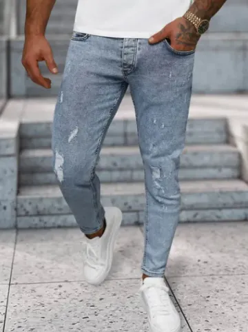 Spodnie jeansowe męskie niebieskie O/2339/2^Ozonee Outlet