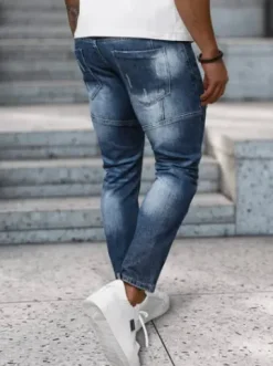Spodnie jeansowe męskie niebieskie NB/MP0050B^Ozonee Discount