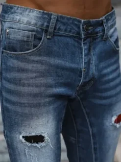 Spodnie jeansowe męskie niebieskie NB/MP0050B^Ozonee Discount