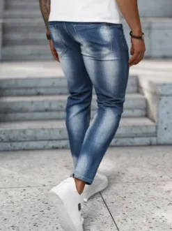 Spodnie jeansowe męskie niebieskie NB/MP0199BC^Ozonee Outlet