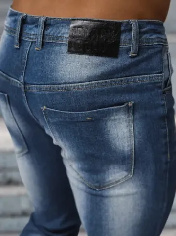 Spodnie jeansowe męskie niebieskie NB/MP0199BC^Ozonee Outlet