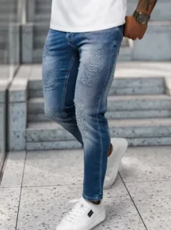 Spodnie jeansowe męskie niebieskie NB/MP0009BZ^Ozonee Clearance