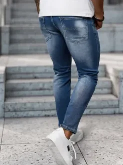 Spodnie jeansowe męskie niebieskie NB/MP0009BZ^Ozonee Clearance