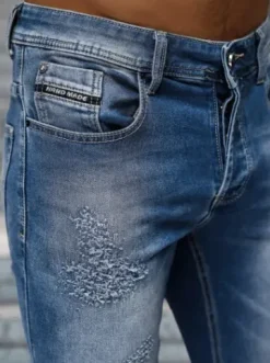 Spodnie jeansowe męskie niebieskie NB/MP0009BZ^Ozonee Clearance