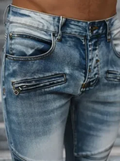 Spodnie jeansowe męskie niebieskie NB/MP0094BSZ^Ozonee Outlet