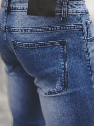 Spodnie jeansowe męskie niebieskie NB/MP0126B^Ozonee Clearance