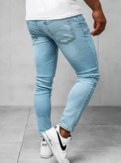 Spodnie jeansowe męskie niebieskie O/426SP^Ozonee Hot