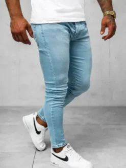 Spodnie jeansowe męskie niebieskie O/426SP^Ozonee Hot