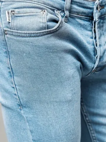 Spodnie jeansowe męskie niebieskie O/2335^Ozonee Fashion