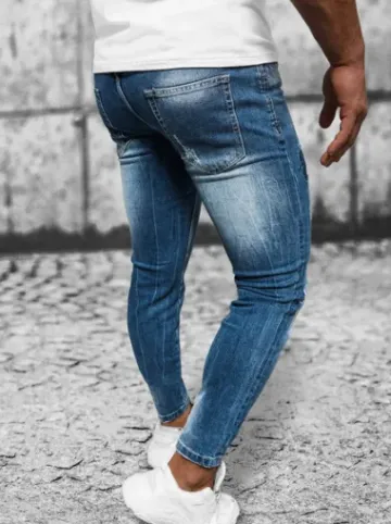 Spodnie jeansowe męskie niebieskie NB/MP0008B^Ozonee Best