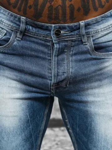 Spodnie jeansowe męskie niebieskie NB/MP0008B^Ozonee Best