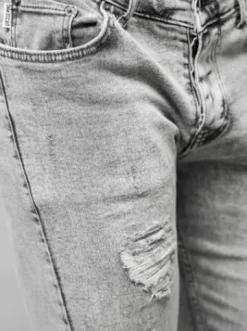 Spodnie jeansowe męskie szare O/2358/2^Ozonee Fashion