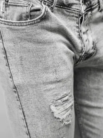 Spodnie jeansowe męskie szare O/2358/2^Ozonee Fashion