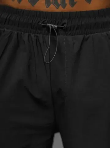 Spodnie męskie cargo wide leg czarne O/PS5528^Ozonee Sale