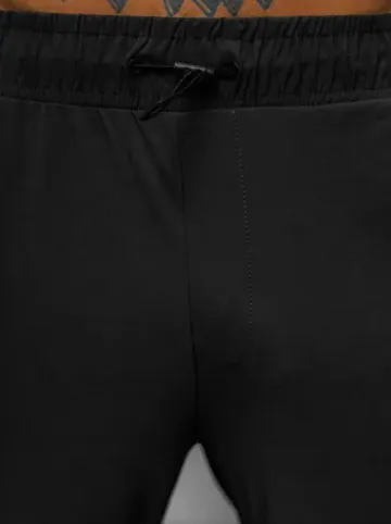 Spodnie męskie cargo wide leg czarne O/PS5526^Ozonee Fashion