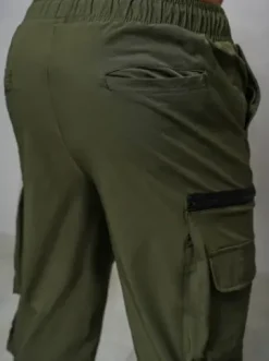 Spodnie męskie cargo wide leg khaki O/PS5526^Ozonee Discount