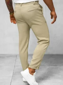 Spodnie męskie chino beżowe O/K971SP^Ozonee Hot