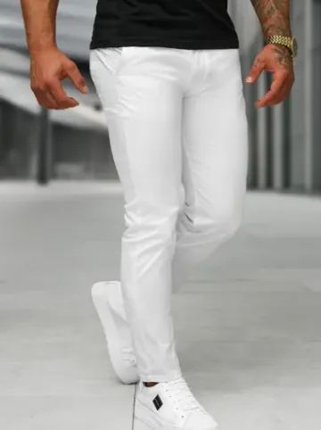 Spodnie męskie chino białe BL/SK222/2^Ozonee Sale