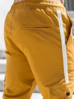 Spodnie męskie chino joggery camelowe DJ/5580^Ozonee Outlet