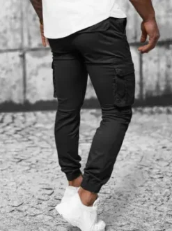 Spodnie męskie chino joggery czarne NB/MP0202N^Ozonee Online