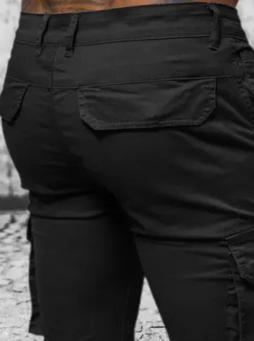 Spodnie męskie chino joggery czarne NB/MP0202N^Ozonee Online
