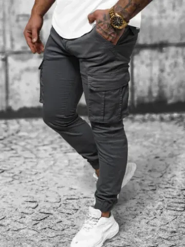 Spodnie męskie chino joggery grafitowe NB/MP0202GS^Ozonee Online