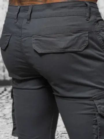 Spodnie męskie chino joggery grafitowe NB/MP0202GS^Ozonee Online