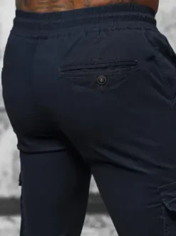 Spodnie męskie chino joggery granatowe NB/MP0201BS^Ozonee Clearance