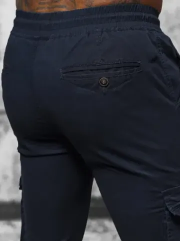 Spodnie męskie chino joggery granatowe NB/MP0201BS^Ozonee Clearance