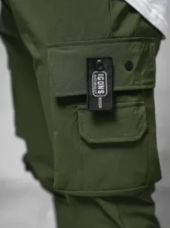 Spodnie męskie chino joggery khaki O/PS5520^Ozonee Sale