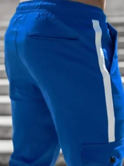 Spodnie męskie chino joggery niebieskie DJ/5580^Ozonee Discount
