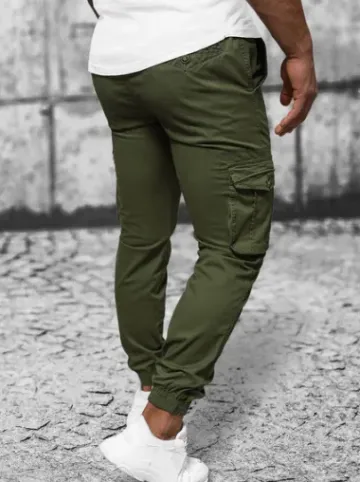 Spodnie męskie chino joggery zielone NB/MP0201MV^Ozonee Sale