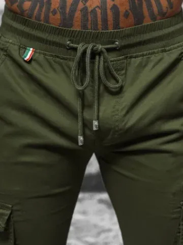 Spodnie męskie chino joggery zielone NB/MP0201MV^Ozonee Sale