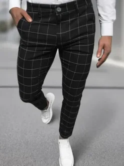 Spodnie męskie chino materiałowe czarne DJ/5505^Ozonee Sale