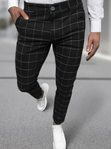 Spodnie męskie chino materiałowe czarne DJ/5505^Ozonee Sale